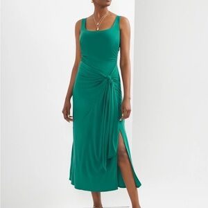 White House Black Market Teal Midi Dress